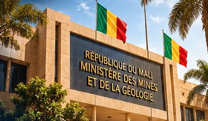 Façade d'un ministère des mines